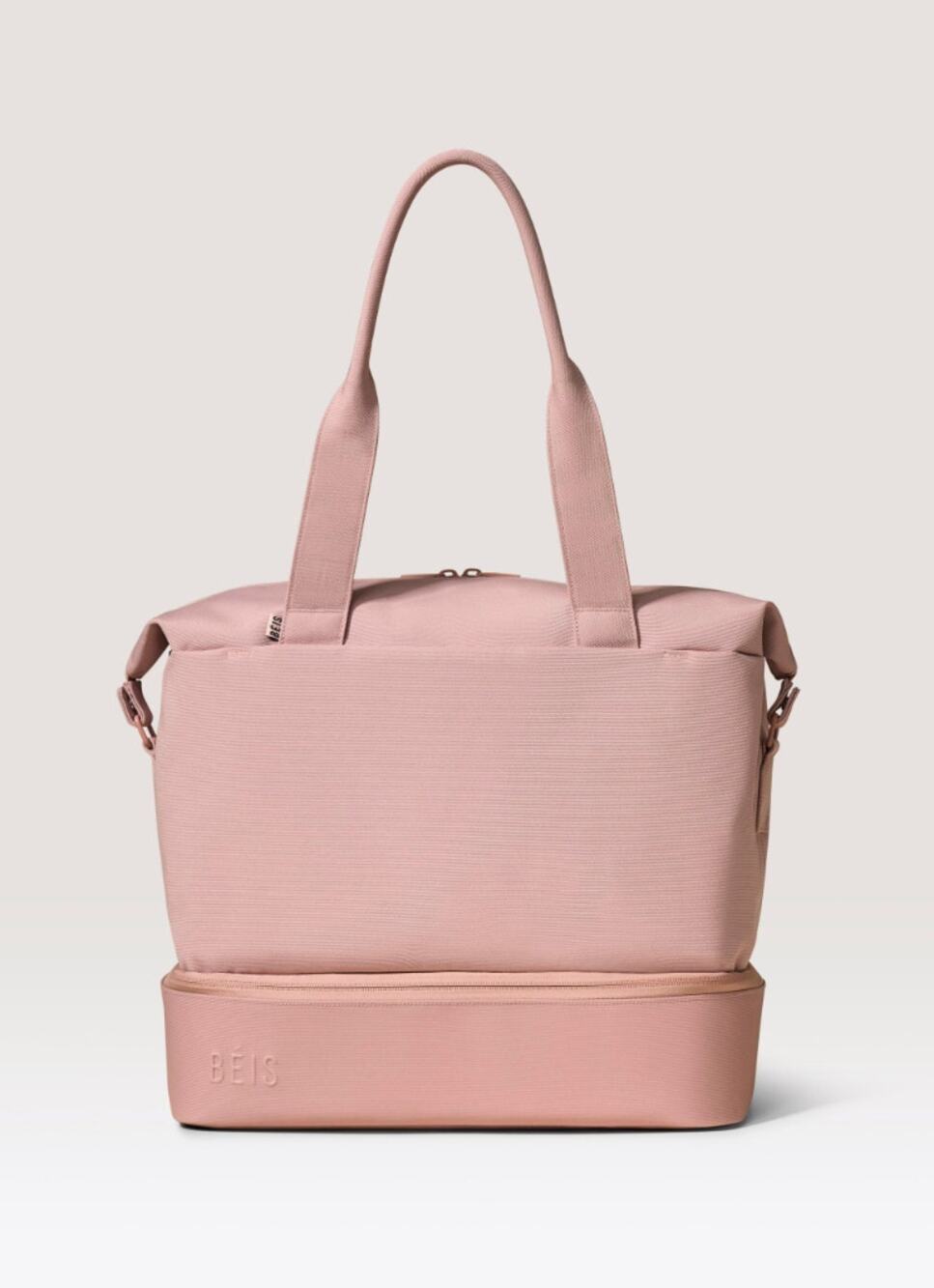 BÉIS The Crescent Weekender Bag Pink Travel Duffel Carry On